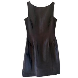 Jill Stuart | classic black sheath dress minimalist quiet luxury LBD size 6